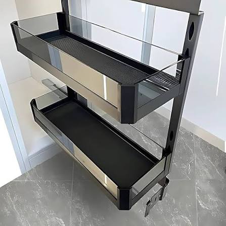 Glass Bottle Pull Out 3Shelf 250mm  modular kitchen