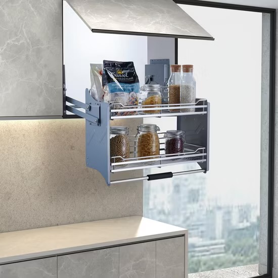Glass pull down 600mm  modular kitchen