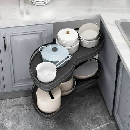 Kitchen soft close swing corner left  modular kitchen