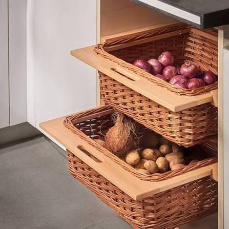 Wicker basket 450mm X 153mm  modular kitchen